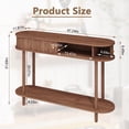 thumbnail image 7 of HLR 47.2" Farmhouse Console Table, Entryway Table with 2 Tambour Doors for Living Room, Brown, 7 of 7