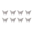 thumbnail image 1 of 8pcs alloy diamond inlaid butterfly earhook pendant, suspended earhook without perforated ears, 1 of 5