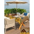 thumbnail image 5 of Outdoor Tablecloth with Umbrella Hole for Patio/Picnic/Party/Camping, Sunflowers Roosters Waterproof Table Cloth Rectangle Table Cover Washable, Vintage Farmhouse Farm Countryside (60"x 120"), 5 of 8
