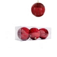 thumbnail image 3 of Twfbrm 3 Pcs Christmas Ball Pendant Hanging Ball Christmas Party Scene Decoration Christmas Tree Decorations 85mm Red Hanging Ball Hanging Decorations, 3 of 7