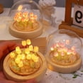 thumbnail image 2 of Flor de tulipán Artificial, adornos de luz nocturna hechos a mano, lámpara LED de noche para mesita de noche, decoración de escritorio de dormitorio, regalos de cumpleaños, lámpara de mesa, 2 of 5