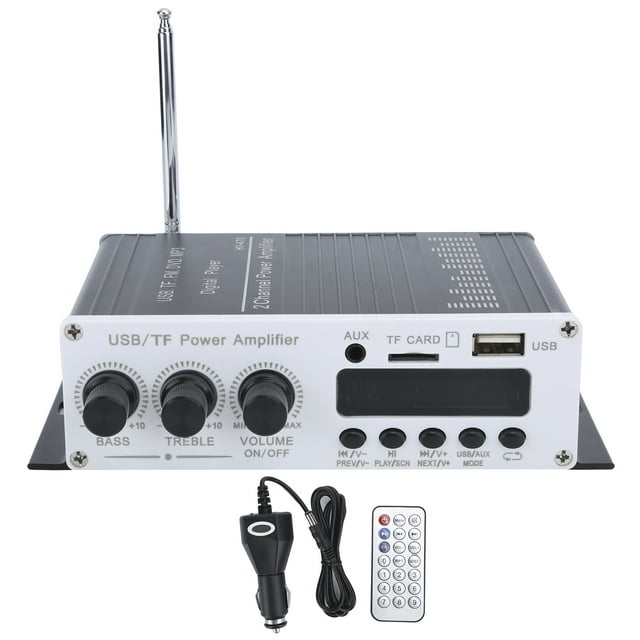 Tarjeta de memoria USB Vevor Reproductor digital FM Bluetooth 4.2 Amplificador de audio estéreo HiFi