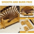 thumbnail image 5 of WHAMVOX 1Pack Japanese Fan Holder Stand Wooden for Home and Wedding Decor, 5 of 8