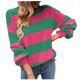 thumbnail image 1 of Suéteres para mujer Suéteres de otoño Cuello redondo Abrigo de moda Empalme superior Abrigo de empalme de manga larga suelto Odeerbi  ODB-5, 1 of 9