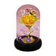 thumbnail image 5 of Adornos de San Valentín, regalos de San Valentín, rosa de papel de aluminio recubierta de vidrio, flor eterna, regalo creativo para vacaciones, luz nocturna LED luminosa, rosa decorativa., 5 of 7