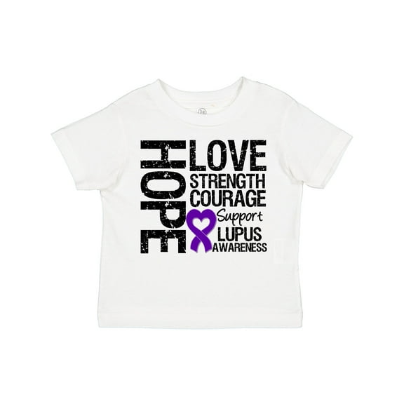 Inktastic Lupus Hope Love Strength 2 Boys or Girls Toddler T-Shirt