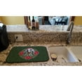 thumbnail image 2 of Weimaraner Poinsetta Wreath Dish Drying Mat, 2 of 7