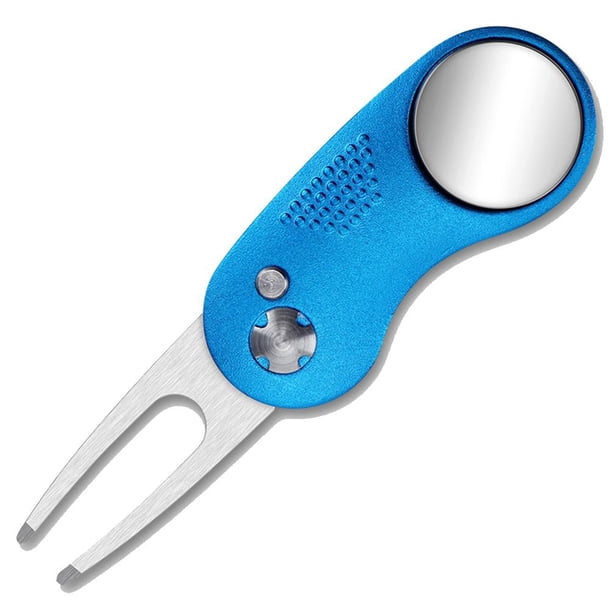 Herramienta De Reparación De Golf Herramienta Plegable De Acero Inoxidable Divot De Golf Herramienta De Botón Emergente De Golf Sweethay OD014497-03