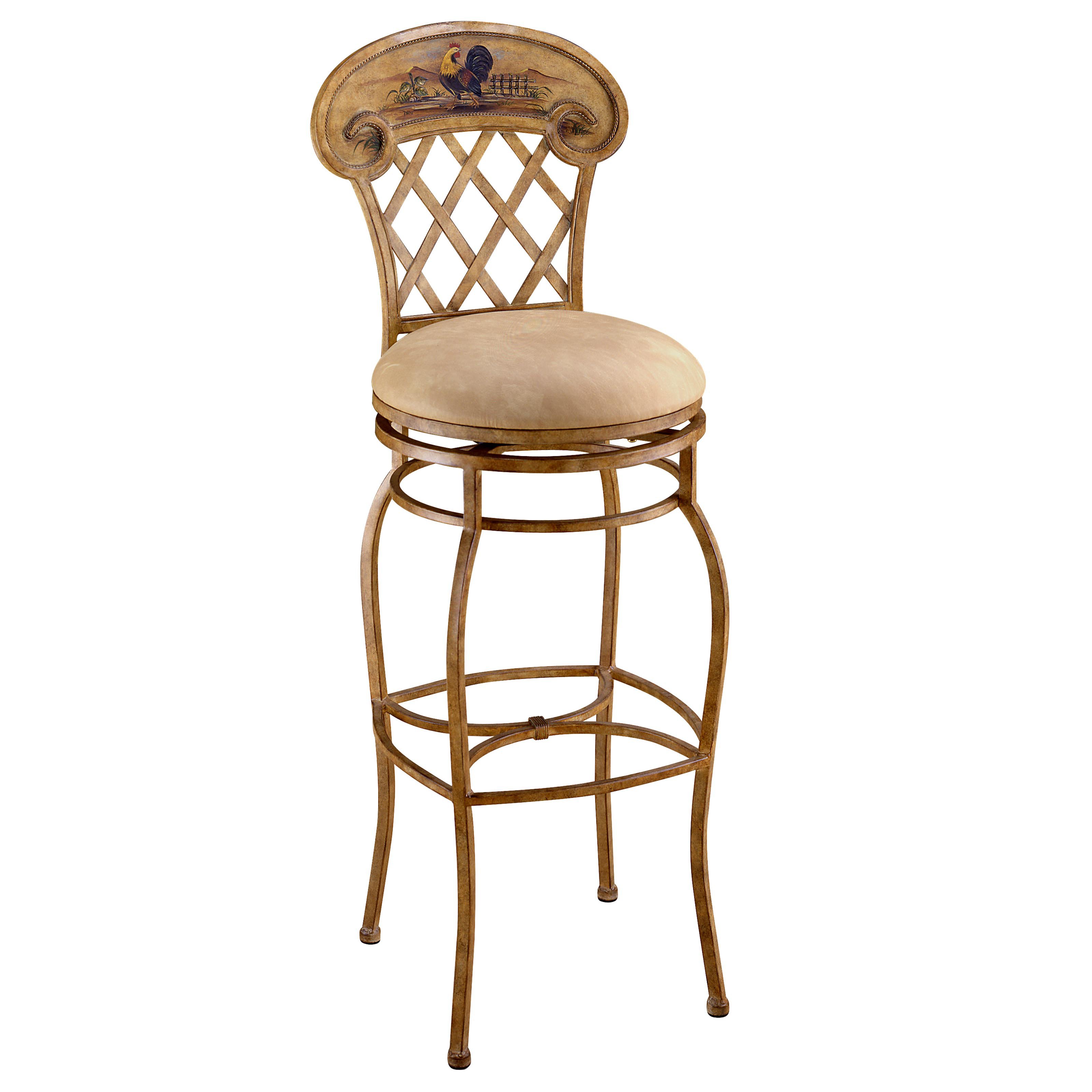 Hillsdale Rooster 265 Inswivel Counter Stool Country Beige Walmartcom Walmartcom
