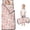 Princess and Knight Pink Pattern, variant on Princess and Knight Pink Pattern Teens Toddler Nap Mat with Pillow, Sleeping Mat Bag for Preschool Daycare 59"x22"