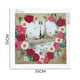 thumbnail image 2 of Reloj de pintura de diamantes 5D DIY con Kit de movimiento de reloj bordado de diamantes en forma especial decoración del hogar, 2 of 8