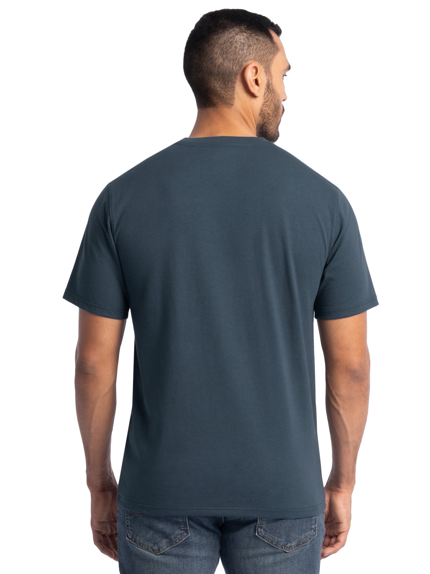 Wrangler Workwear Men's Short Sleeve Heavyweight Pocket Crew Work Shirt, size S-2XLT