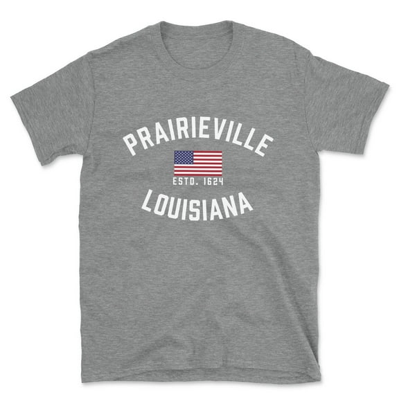 Prairieville Louisiana Patriot Men's Cotton T-Shirt