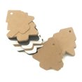 thumbnail image 2 of letairis 100x Kraft Paper Blank Hang Tags Christmas Tree Party Favor Note Gift Card Label Black, 2 of 8