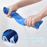 Hooded Bath Towel for Kids, Quick Dry Poncho Beach Towel for Boys Girls 2-4 Years Old(Blue)