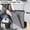 black, variant on Useful Multi Grey Bed Storage Pockets Felt Bedside Hanging Storage Phone Remote Control Organizer Holder with 2 Inner Pockets for Bedroom Dorm Sofa (brown)