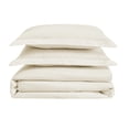 thumbnail image 3 of Cannon Solid Ivory Twin/Twin XL 2 Piece Duvet Cover Set, 3 of 6