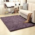 thumbnail image 5 of GustaveDesign Large Size Fluffy Rugs Fashion Color Living Room Carpet Comfy Bedroom Home Decorate Area Rugs Pads "39.4inch * 63inch,Grayish Purple", 5 of 10