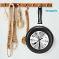 thumbnail image 5 of 8 Inch Frying Pan Design Hanging Wall Clock Kitchen Metal Clock ,Themed Wall Watch,for Home Room Decoration,Black, 5 of 8
