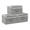 Grey-10.2x7.9x6.7in(3-pack), variant on Fabric Storbcube Organizers With Flip-top Lid And Handles Boxes For Organizing Home Office Closet Beige 3 Pack 10.2 X 7.9 6.7 In