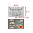 thumbnail image 4 of DEGASKEN To My Love Card for Him, Christmas Valentines Cards for Boyfriend Husband Birthday Metal Wallet Card, 4 of 5