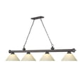 thumbnail image 4 of Z Lite 2306-4BRZ-AGM14 4 x 60W Cordon Medium Dimmable Billiard Light, Golden Mottle, 4 of 7