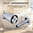 thumbnail image 3 of ZheElen Universal Bathtub Faucet Tub Spout Upgrade With Metal Structure For Standard Water Pipes Installation Featuring Smooth black, 3 of 6