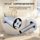 thumbnail image 2 of Advancent Salida de bañera con estructura metálica de acero inoxidable, diseñada para una conexión suave con tubería de agua de 1/2 pulgada. Juegos de accesorios de baño plata, 2 of 6