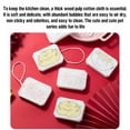 thumbnail image 2 of Binmer Kitchen Cleaning Dishwashing Sponge With Lanyard For Round CartoonScrub Sponge Compressed Expansion Wood Pulp Sponge Pack Of 10, 2 of 9