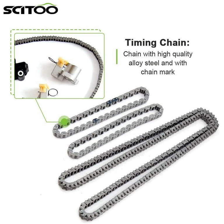 SCITOO Timing Chain Kit fits for 2006-2010 for Nissan