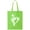 Lime, variant on music note heart Cotton Canvas Tote Bag