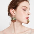 thumbnail image 5 of DIY Dangle Earring Making Kits Including Resin & Round with leopard Pattern Walnut Wood Pendants Brass Earring Hooks & Jump Rings Mixed Color 44pcs/box, 5 of 5