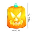 thumbnail image 3 of Suncoda Lamp, Halloween Pumpkin Lantern Upgrade Lantern Lights Two Color Changing Light Up Pumpkin Outdoor for Halloween Party Decoration Battery Included, 3 of 7