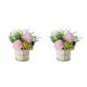 thumbnail image 4 of Wosthever Hermosas flores artificiales para un toque de naturaleza en el hogar Flores artificiales ecológicas con jarrón Type7 NO7, 4 of 6