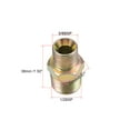 thumbnail image 2 of Uxcell Reducing Pipe Fitting - Reducer Hex-Nipple - 1/2 X 3/8 BSP Male Connector Zinc Finish Plating 6 Pcs, 2 of 3