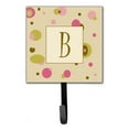 thumbnail image 2 of Letter J Initial Monogram - Tan Dots Leash or Key Holder, 2 of 7