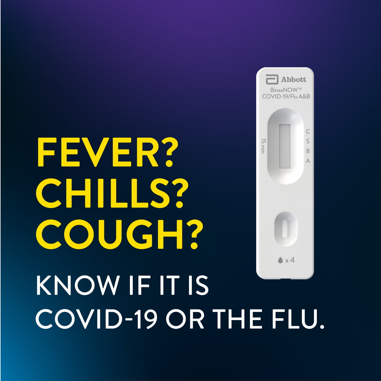 BinaxNOW™ COVID-19 & Flu A/B Combo Rapid Self Test, 2 Count – Results in 15 Minutes