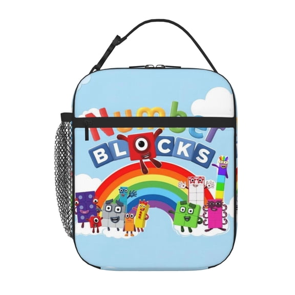 Numberblocks Reusable Lunch Box Portable Lunch Bag for Women Men Teen Work Office With Lunch Storage Bag