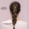 thumbnail image 3 of Scunci 2 pk Gold Chain Ponytailers, 3 of 5