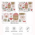 thumbnail image 2 of Yayeee Pillowcase Queen Size Set of 2 Satin Wrinkle Resistant Pillow Case, Brown Nordic Christmas House, 2 of 7