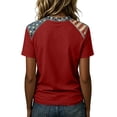 thumbnail image 4 of Women's 911 25th Anniversary Tshirt Patriotic Memorial Graphic Tee 9/11 25th Anniversary Tshirt We Will Never Forget Short Sleeve Tee, 4 of 5