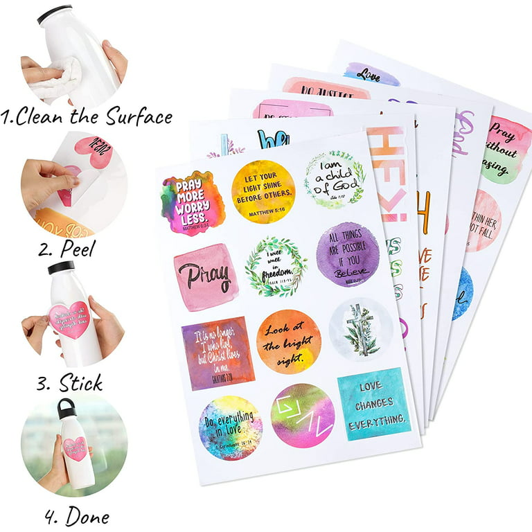 Christian Stickers, 49 Pcs, Religious Stickers, Jesus Stickers, Bible  Stickers