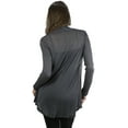 thumbnail image 4 of ToBeInStyle Women's Long Sleeve Fly Away Open Cardigan, 4 of 7