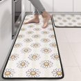 thumbnail image 2 of Kitchen Rugs Sets Of 2,Lightpink Daisy Flower Linear Pattern Anti Fatigue Kitchen Mat Rugs Non Slip Washable,Decorative Kitchen Floor Mats for Kitchen,Sink,Laundry,17"x47"+17"x47", 2 of 5