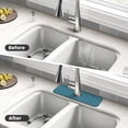 thumbnail image 4 of Xecao Cartoon Whale for Kitchen Sink Splash Guard Faucet Mat , Faucet Guard & Draining mat, (15" X 5.5" ), 4 of 7