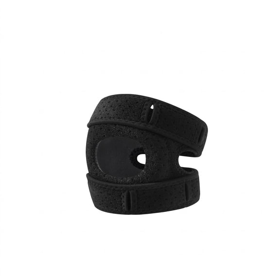 Dual Patella Knee Strap Adjustable Patellar Tendon Support Brace with Silicone Pad for Sports Relief