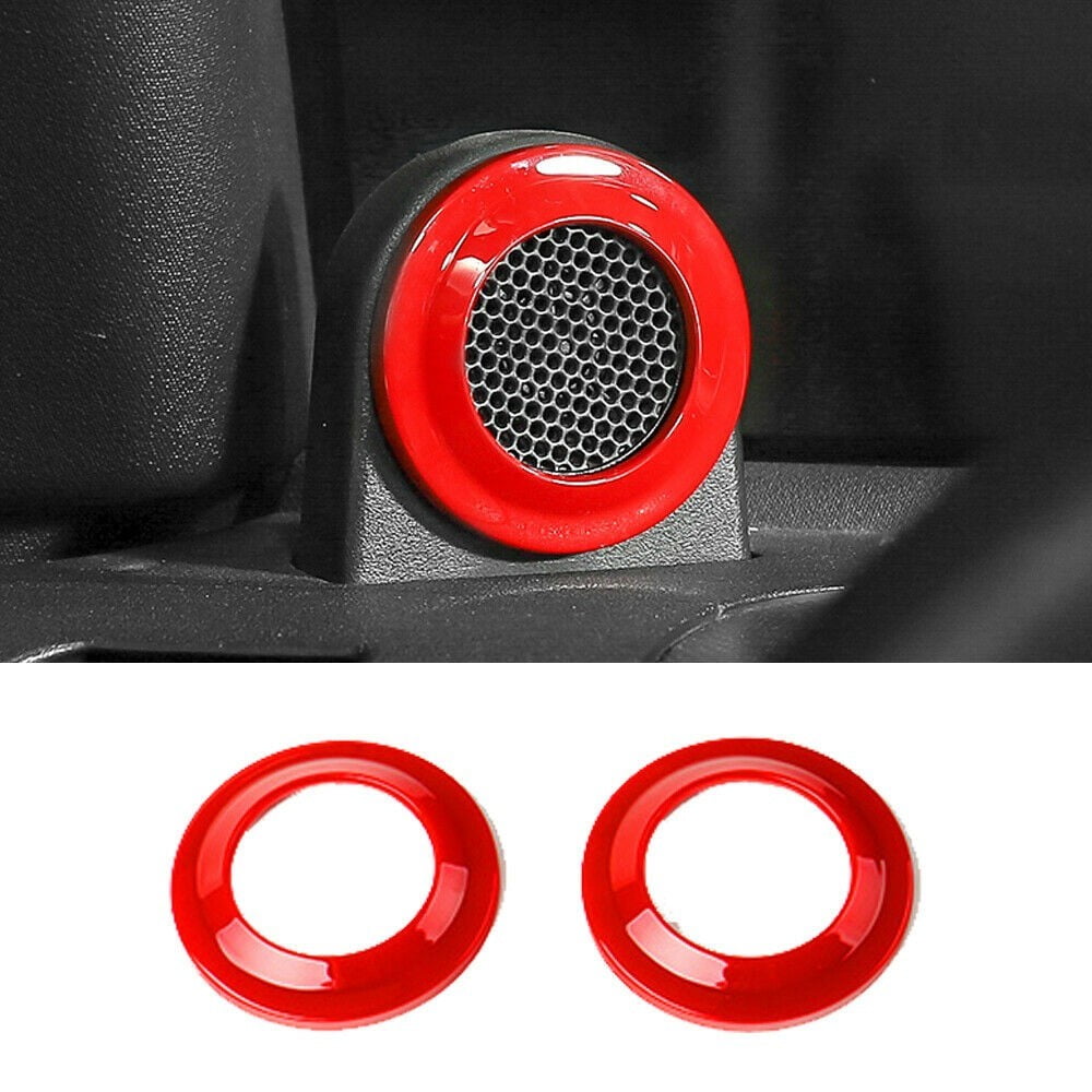 Fits 20082014 Jeep Wrangler JK Chrome Speakers Apillar Horn Decor