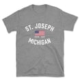 thumbnail image 1 of St. Joseph Michigan Patriot Men's Cotton T-Shirt, 1 of 1