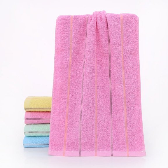 Zhuge Towels 2Piece 13.39x29.13inch Perfect Everyday Shower 70g color bar Towels, , Quick Dry Towels for Your Bathroom for Bathroom and Powder Room (pink)