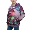 thumbnail image 2 of Lsque inside out 2 Patten Youth Hoodie Sweatshirt Pullover with Kangaroo Pocket Boys and Girls Hoodie Warm Hoodie for Kids, 2 of 8